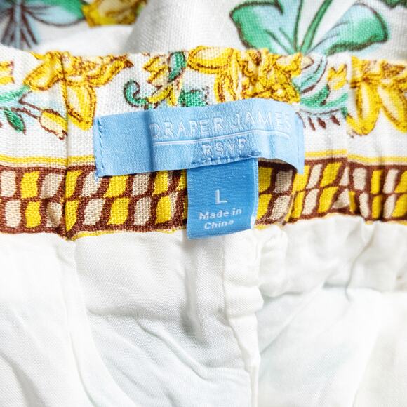 NEW Draper James Women’s Pants Resortwear Travelcore Coastal Floral Linen Sz L - Picture 5 of 10